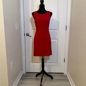 Boston Proper Red Sleeveless Dress